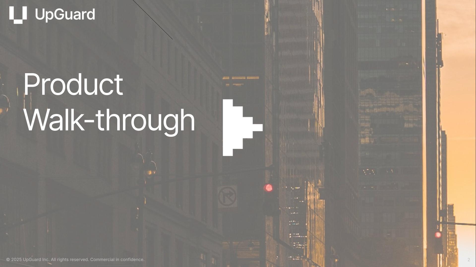 Product Walk-through