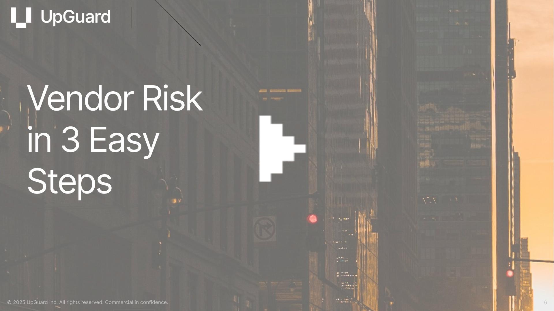 Vendor Risk in 3 Easy Steps